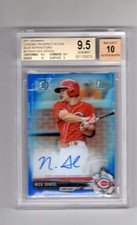 2017 Bowman Chrome Nick Senzel Blue Refractor Auto 019/150 BGS 9.5 #CPANS