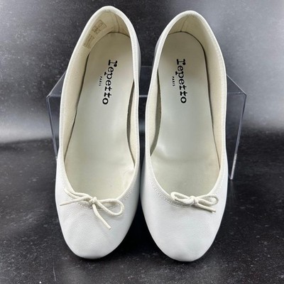 Repetto Camille White Leather Ballet Flats Women's EU37/US6 - | eBay