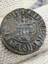 C.1282-89 Edward I Silver Penny C 4a London N1023 S1394 Near EF Superb Portrait