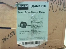 Dayton 4M101B Direct Drive Blower Motor Type PSC HP1/2 RPM 1075 - New In Box