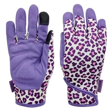 Thorn Proof&Puncture Resistant Gardening Gloves with Medium Purple Florals