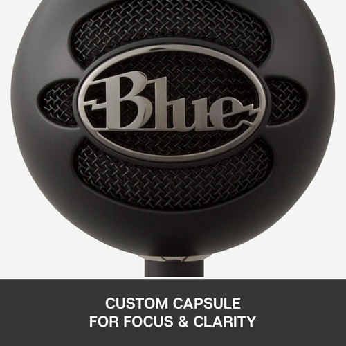 Logitech Blue Snowball iCE USB Microphone - Black - Pristine - Afbeelding 5 van 9