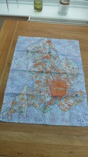 RARE ORIGINAL GRAYSON PERRY ART CLUB MAP OF ENGLAND TEA TOWELS BRISTOL