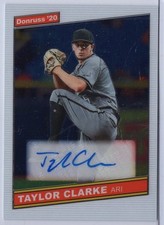 2020 Panini Donruss #86S-TC Taylor Clarke Autograph Issue