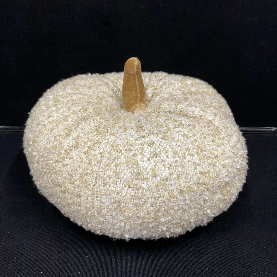 Pottery Barn 舒适南瓜枕头 白色 无标签 秋季装饰 预先拥有 — 第 2/4 张图片