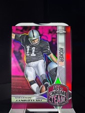 SEBASTIAN JANIKOWSKI 2024 Topps Chrome All-Chrome Team #ACT-24 Pink  Raiders