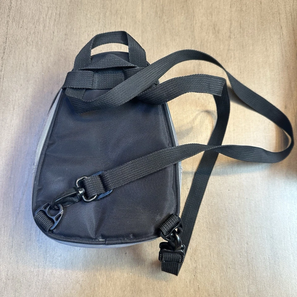 Mini Mochila Nintendo DS Estuche de Transporte de Viaje Gris Negro Bolso Foto 2 de 4