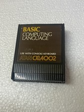 Vintage ATARI CXL4002 BASIC COMPUTER LANGUAGE PROGRAM LEFT CARTRIDGE Working