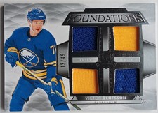 2021-22 UD The Cup Foundations Victor Olofsson /49 Buffalo Sabres 