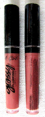 2x LA Girl Glossy Plumping Lip Gloss Plush GLG922 .17 Oz