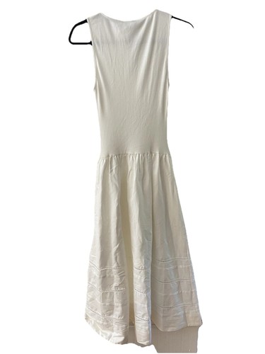 NWT Reformation Idelle Midi Dress White Size Small Boat Neck A Line Cotton $278 - Picture 8 of 10