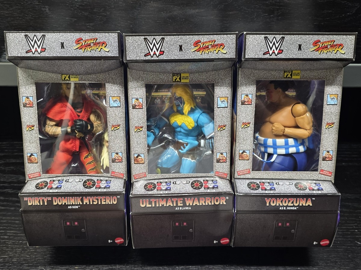 WWE Elite×Street Fighter Wave 3 Set Ultimate Warrior Dirty Dom