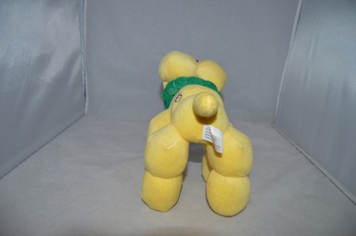 Krewe of Eve Parade 🍎 Yellow Bead Dog Plush Mardi Gras - Picture 4 of 5