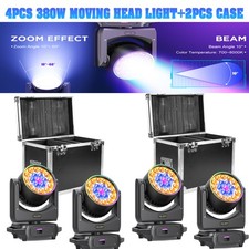 380W Moving Head Stage Light RGBW LED DMX DJ Disco Party Beam Spot Lighting