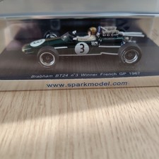 1/43 Brabham BT24 Jack Brabham 1967 French Grand Prix Winner Spark