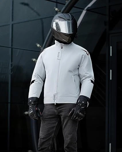 Blouson Moto Homme Taille L 4 Saisons – Veste Moto Textile Respirante et Coupe-V - Photo 2/4