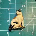 Carucci  Brooch Pin Metal White Black Orange Cat Pin with Green Eyes — photo 1