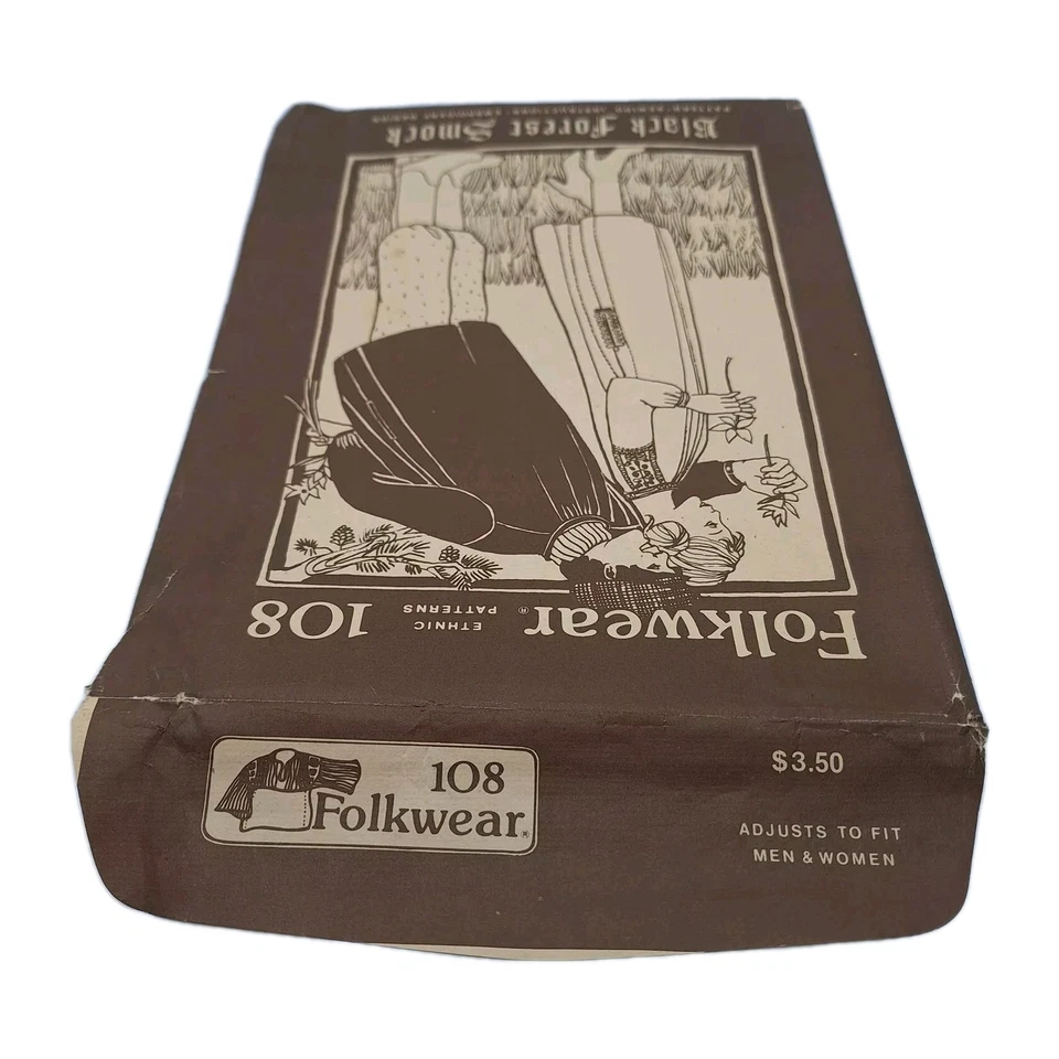 Folkwear # 108 "Black Forest Smock" Pattern SZ 36"-54" Men and Women - Image 3 of 4