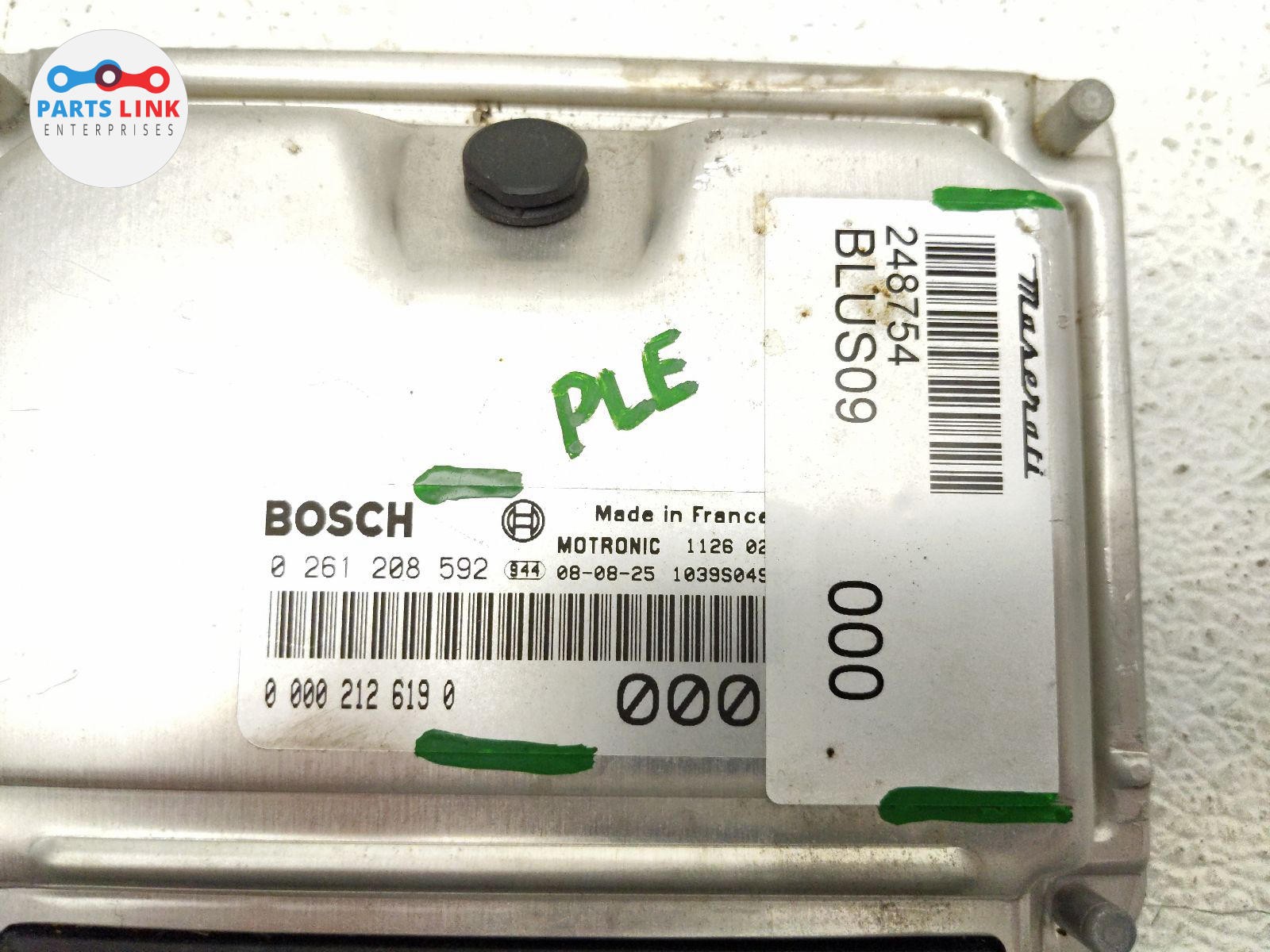 2007-19 MASERATI GRANTURISMO ENGINE CONTROL MODULE UNIT BRAIN 4.2L M145 248754