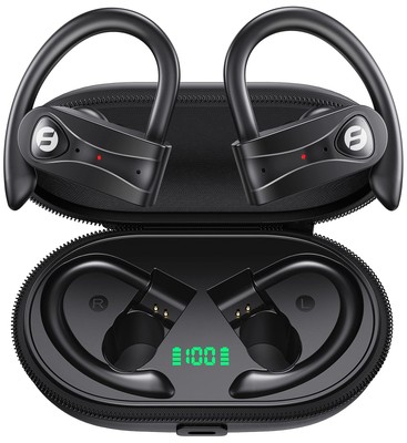 Wireless Earbuds 4 Mic Clear Call Bluetooth Headphones Wireless Charging Case...