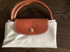 Longchamp Tasche offwhite/braun, gebraucht, guter Zustand 