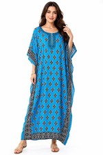 Free Size Kaftan Holiday Dress Beach Cover up fits14,16,18,20,22,24