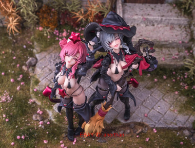 EXSSRION Apprentice Witch Hoshikawa Neco Red & Black 1/12 Action Figure In Stock