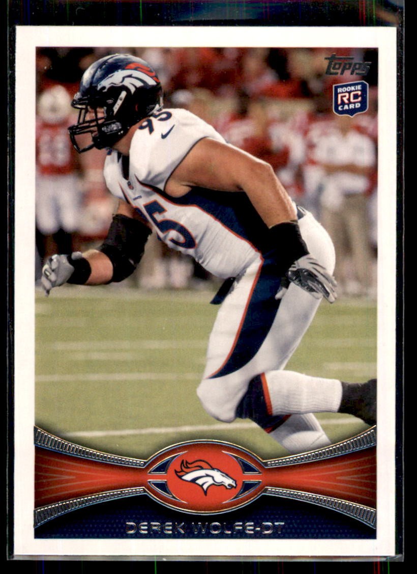 2012 Topps Derek Wolfe RC #419 Denver Broncos