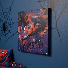 Marvel Spider-Man Speckled Canvas Wall Decoration Home Decor Man Cave