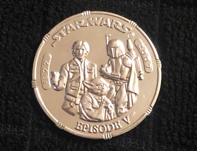 1977-2007 Star Wars The Empire Strikes Back 30 year anniversary coin