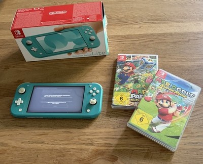 Nintendo Switch Lite Türkis mit 2 Spielen