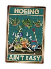 Funny Garden Sign Outside Decor - Humorous Gardening Gift for Women Green