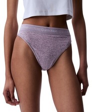 Calvin Klein E5033 Women's Icon Cotton Stretch Tanga - Purple Size XS