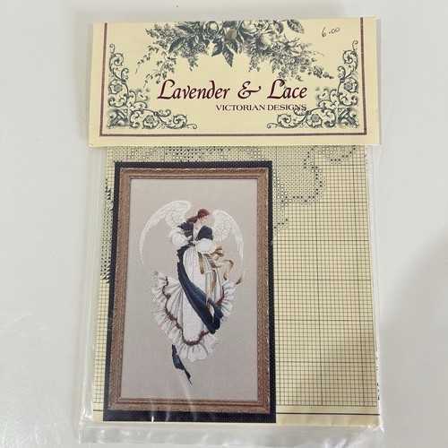 Lavender & Lace Counted Cross Stitch Pattern Chart "Angel of" Series - Lot of 4 - Picture 2 of 13