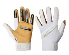 NEW! WARSTIC WORKMAN III BASEBALL BATTING GLOVES ADULT LARGE WHITE  BG-W3-WH-S
