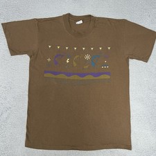 VTG Aspen Colorado Kokopelli T Shirt Men's Sz L Brown Single Stitch Made in USA