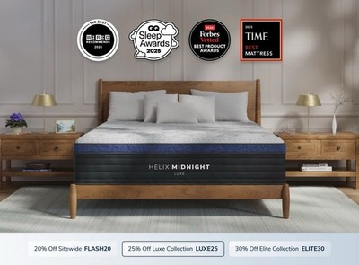 BRAND NEW Helix Midnight Luxe King Size Mattress - TENCEL COVER LUXE LAYER