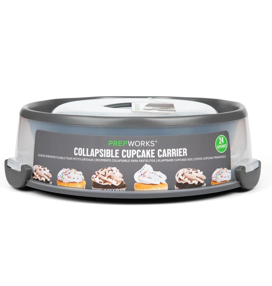 Porta Cupcakes Plegable - Capacidad 12 Tazas, Diseño Plegable para Fácil Almacenamiento... Foto 3 de 4