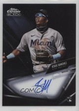 2021 Topps Chrome Black Green Refractor /99 Jesus Sanchez #CBA-JSA Auto 1n8a