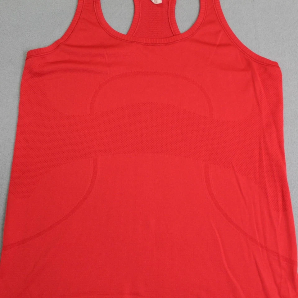 Lululemon Tank Top Womens 10 Red Swiftly Tech Racerback Running Seamless Workout - Image 2 of 4