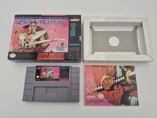 First Samurai W/ Box And Rare Poster - Super Nintendo SNES - 100% Authentic!!!