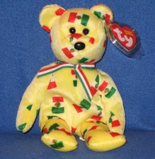 TY PINATA the BLACK NOSE BEAR BEANIE BABY - MINT with MINT TAGS