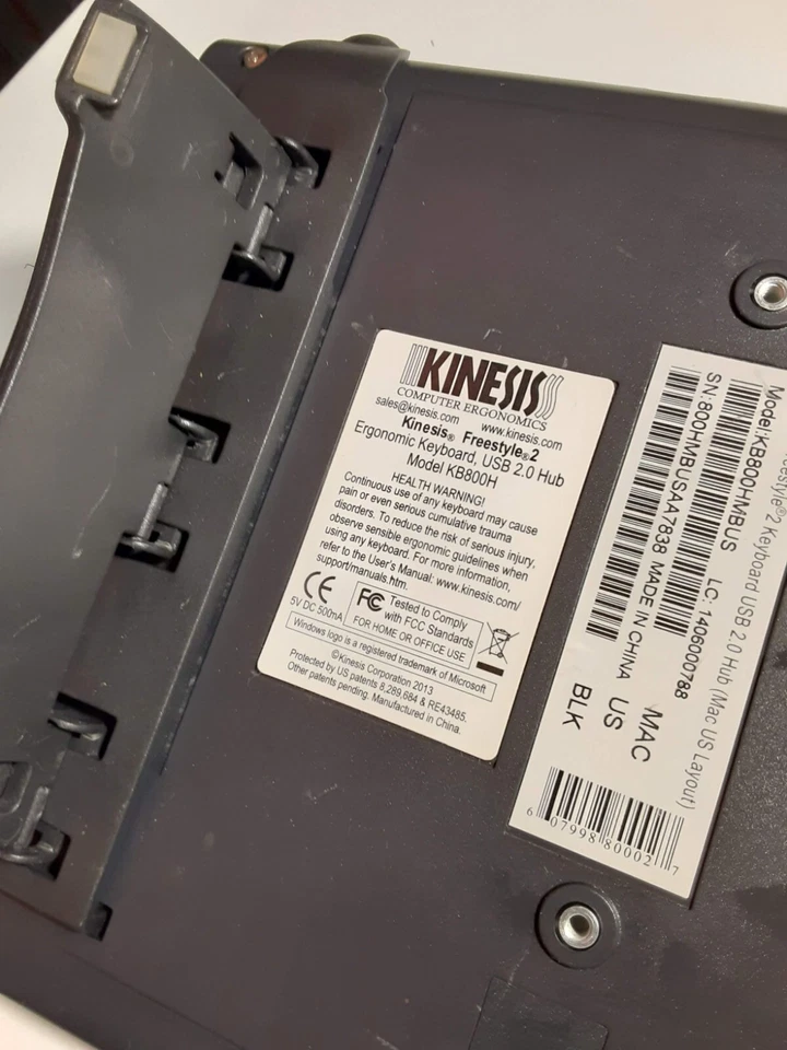 Kinesis Freestyle2 USB Keyboard KB-800H KB800HMBUS20 USB 2.0 - Image 3 of 4