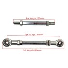 Drag Link L&R Thread Kit ATV M8 120mm/4.72In Steering Tie Rod Linkage Ball Joint