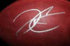 Derek Carr & Khalil Mack signed Raiders Salute to Service ball w/JSA COA/Holo