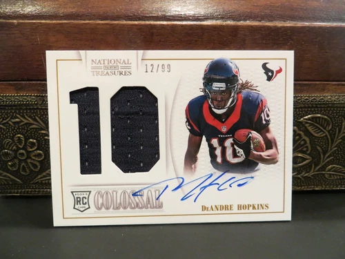 National Treasures Autograph Colossal Rookie Texans DeAndre Hopkins 12/99 2013