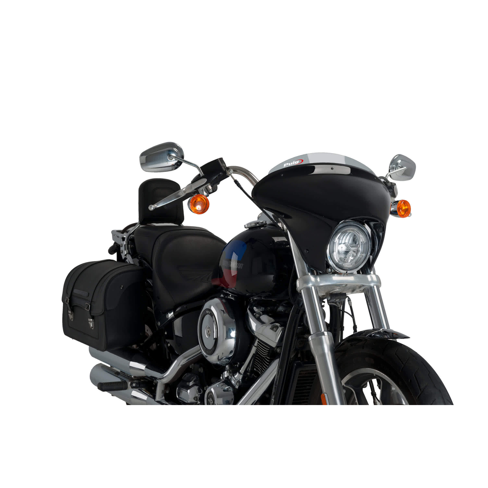 Cupolino PUIG batwing SML sport fumè chiaro per Harley 1745 FXLR LOW RIDER 2018-