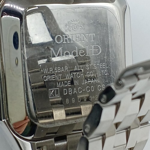 ORIENT DBAC-CO Automatic Men's Watch Blue Dial Analog Square Face From Japan - Picture 5 of 6