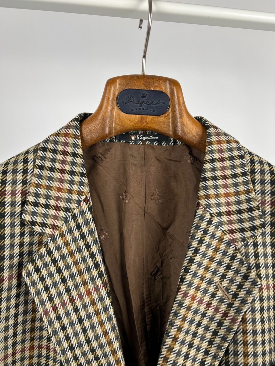 Daks London Signature Men's Check Multicolor Tweed Blazer