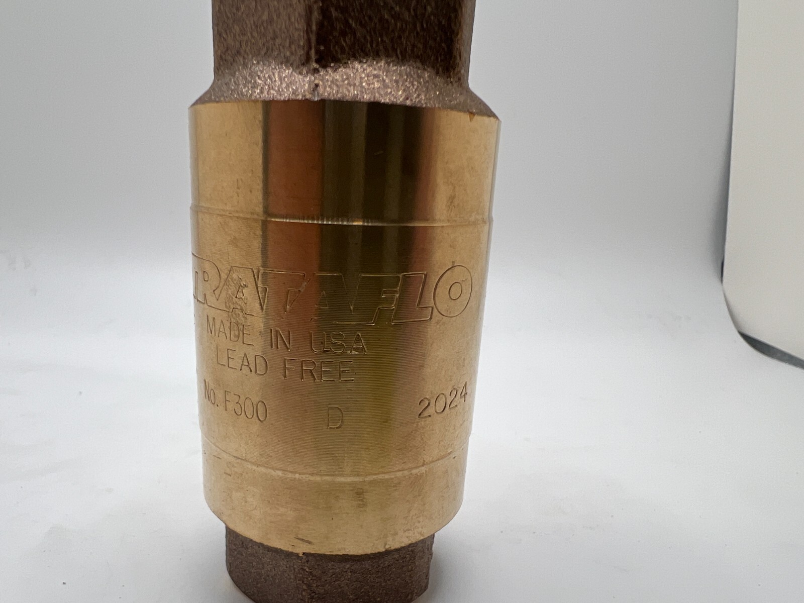 Strataflo No. F300 Check Valve 3/4inches With Rubber Poppet Brass